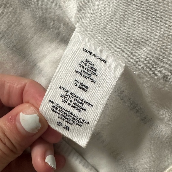 Theory Wrap-Tie Skirt in Split Stripes - Picture 2 of 15